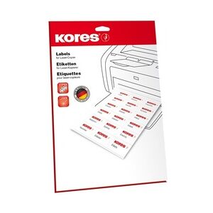 Kores Universal-Etiketten, Durchm.: 40 mm, weiß, 25 Blatt