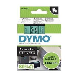 Dymo D1 Schriftbandkassette schwarz/grün, 9 mm x 7 m