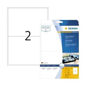 HERMA Etikett glossy 4915 199,6x143,5mm ws A4 50 St./Pack.