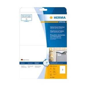 HERMA Inkjet Folien-Etiketten, 63,5 x 29,6 mm, weiß