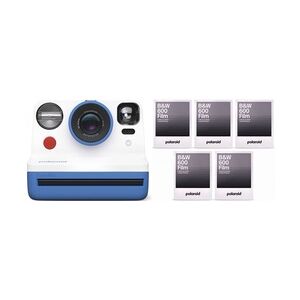 Polaroid Now Gen2 Kamera Blau + 600 B&W Film 8x 5er Pack