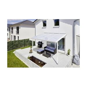 Gutta Premium Terrassendach 410,2 x 406 cm weiß PC weiß opal 16 mm