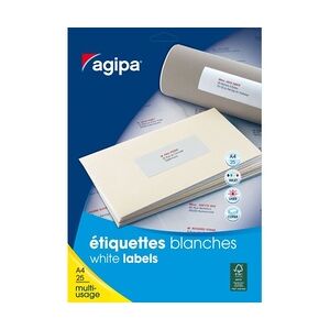 agipa Universal-Etiketten - Kleinpackung, 50 x 20 mm, weiß