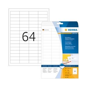 HERMA Korrektur-/Abdeck-Etiketten SPECIAL, 48,3 x 16,9 mm