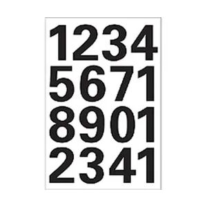 HERMA Zahlen 25 mm, 16 Etiketten, Aufdruck: 0-9, Folie, schwarz