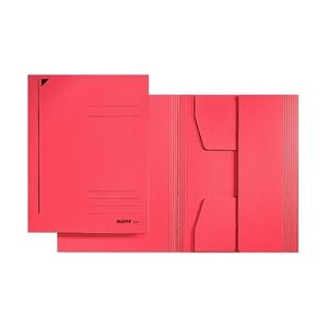 Jurismappe A4, rot, 3 Klappen, Fassungsvermögen: 250 Blatt, Karton: 430g