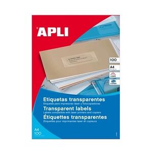 agipa Adress-Etiketten, 105 x 37 mm, transluzent