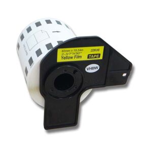 vhbw Etiketten-Rolle 62mm x 15,24m (1 Etikette) kompatibel mit Brother PT QL-1050, QL1050N, QL-1060, QL1060N Etiketten-Drucker - Premium