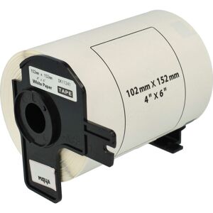 vhbw Etiketten-Rolle 102mm x 152mm kompatibel mit Brother P-Touch QL-1050, QL1050N Etiketten-Drucker - Standard