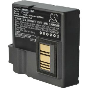 vhbw Akku kompatibel mit Zebra ZQ630, QLN420 Drucker Kopierer Scanner Etiketten-Drucker (4400 mAh, 7,4 V, Li-Ion)