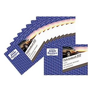 Avery Zweckform 222-10 Fahrtenbuch, A6 Querformat, 10 Bücher mit jeweils 40 Blatt, FSC®-Papier, weiß