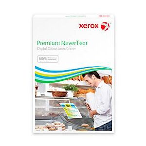 Klebefolie Xerox Premium NeverTear, A4, 53 µm, glänzend, weiß, 50 Blatt