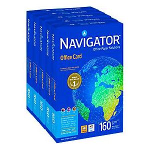 Navigator Office Card, DIN A3, 160 g/m², hochweiß, 1 Karton = 5 x 250 Blatt