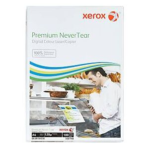 Synthetikpapier Xerox Premium NeverTear, DIN A4, 120 µm, weiß matt, 1 Paket = 100 Blatt
