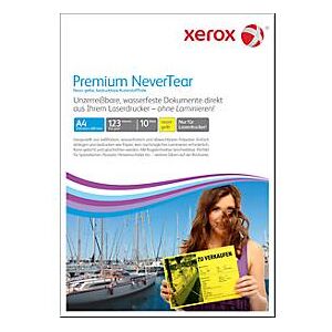 Synthetikpapier Xerox Premium NeverTear, DIN A4, 123 µm, neongelb, 1 Paket = 10 Blatt