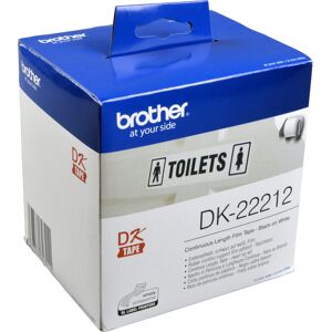 Brother PT Etiketten DK22212  weiss  62mm x 15,24m  Rolle original