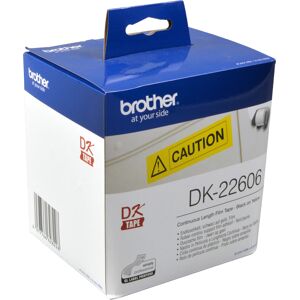 Brother PT Etiketten DK22606  gelb  62mm x 15,24m  Rolle original