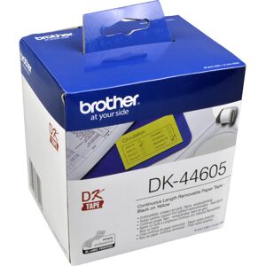 Brother PT Etiketten DK44605  gelb  62mm x 30,48m  Rolle  ablösbar original