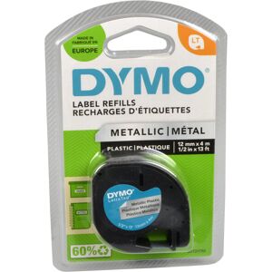 Dymo Label Refills S0721730  schwarz auf silber  12mm x 4m original