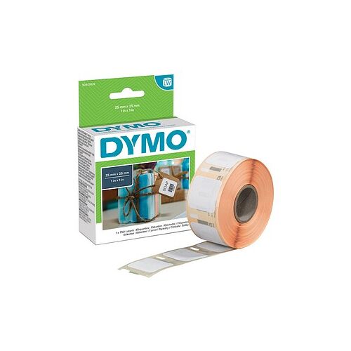 DYMO Endlosetikettenrolle für Etikettendrucker S0929120 weiß, 25,0 x 25,0 mm, 1 x 750 Etiketten