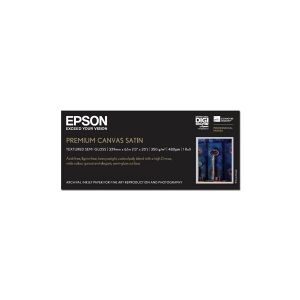 Epson PremierArt Water Resistant Canvas - Skinnende - Rulle (33 cm x 6,1 m) - 350 g/m² - 1 rulle(r) papir på lærred - for SureColor P5000, P800, SC-P