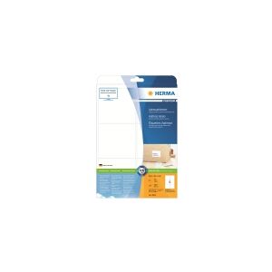 HERMA Premium - Selv-klæbende - hvidmatteret - 99.1 x 93.1 mm 150 etikette(r) (25 ark x 6) adresseetiketter