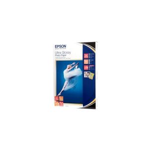 Epson Ultra Glossy Photo Paper - Skinnende - 130 x 180 mm 50 ark fotopapir - for EcoTank ET-1810, 2810, 2811, 2814, 2815, 2820, 2825, 2826, 2850, 2851, 2856, 4800, 4850