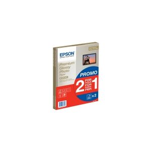 Epson Premium Glossy Photo Paper BOGOF - Skinnende - A4 (210 x 297 mm) - 255 g/m² - 15 ark fotopapir (pakke med 2) - for EcoTank ET-2650, 2750, 2751, 2756, 2850, 2851, 2856, 4750, 4850