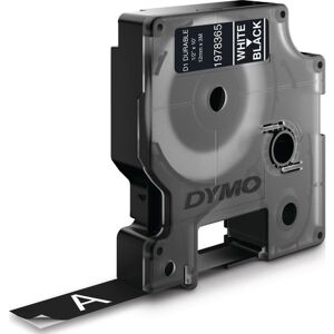 Dymo D1 Durable Tape 12 Mm X 3 M, Hvid/sort