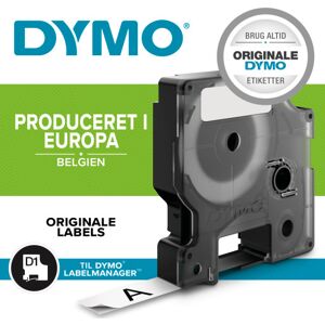 Dymo D1 Durable Tape 12 Mm X 3 M, Hvid/rød