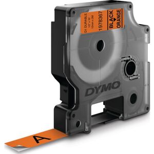 Dymo D1 Durable Tape 12 Mm X 3 M, Sort/orange