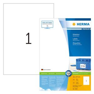 HERMA permanente etiketter PREMIUM A4 210x297 mm 100 ark