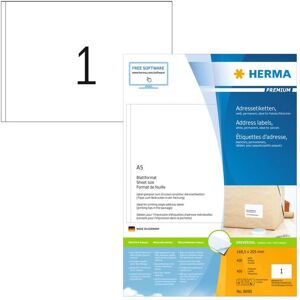 HERMA permanente etiketter PREMIUM A5 148,5x205 mm 400 ark