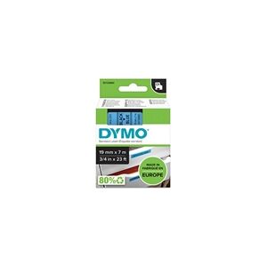 Dymo 45806 (S0720860) cinta plástica negro sobre azul 19mm