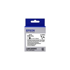 Epson LK-4WBA3 Cinta termoretráctil negro sobre blanco 3mm (C53S654903)