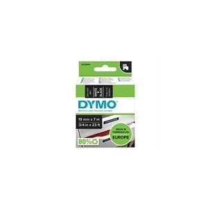 Dymo 45811 (S0720910) cinta poliéster blanco sobre negro 19mm