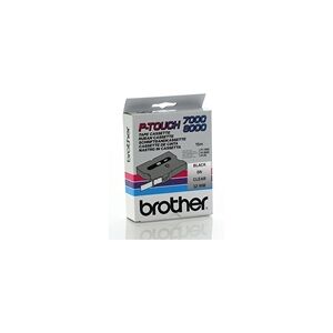 Brother TX-131 Cinta negro sobre transparente 12mm