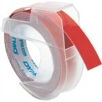 Dymo S0898150 cinta 3D blanco sobre rojo 9mm