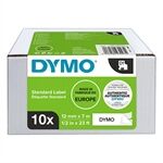 Dymo 2093097 cinta negra sobre blanco 12 mm 10 cintas