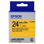 Epson LK-6YBP cinta negro sobre amarillo pastel 24 mm