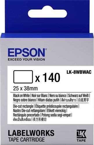 Epson Cartucho de etiquetas cortadas EPSON LK-8WBWAC - C53S658903