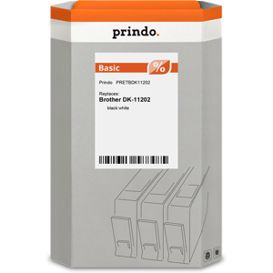 Prindo  Etiquettes Noir sur blanc Original PRETBDK11202