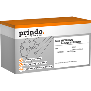 Prindo  Etiquettes Noir sur blanc Original PRETBDK22212