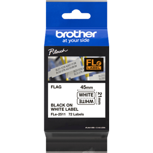 Brother Etiquettes Noir sur blanc Original FLe-2511