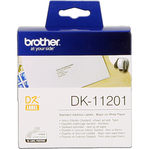 Brother Etiquettes Noir sur blanc Original DK-11201