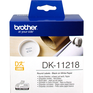 Brother Etiquettes Noir sur blanc Original DK-11218