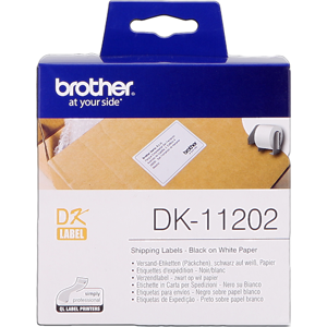 Brother Etiquettes Noir sur blanc Original DK-11202