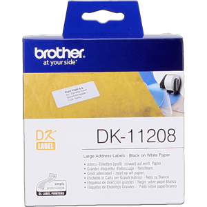 Brother Etiquettes Noir sur blanc Original DK-11208