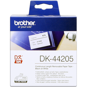Brother Etiquettes Blanc Original DK-44205
