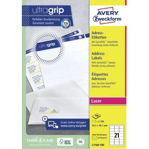 Avery Zweckform Adressetiketten Etiquettes Blanc Original L7160-100